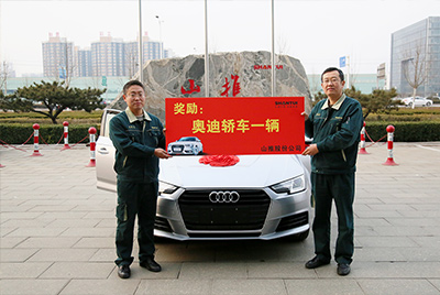 GA黄金甲营销状元喜获奥迪汽车一辆